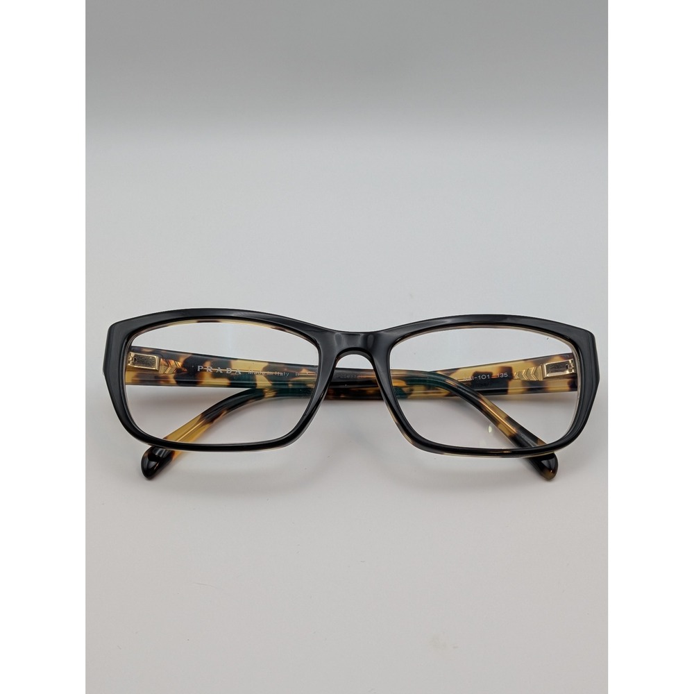 Prada Eyeglasses Frames Black Tortoise NAI-101 135 Made in Italy Mens Womens - Picture 16 of 16